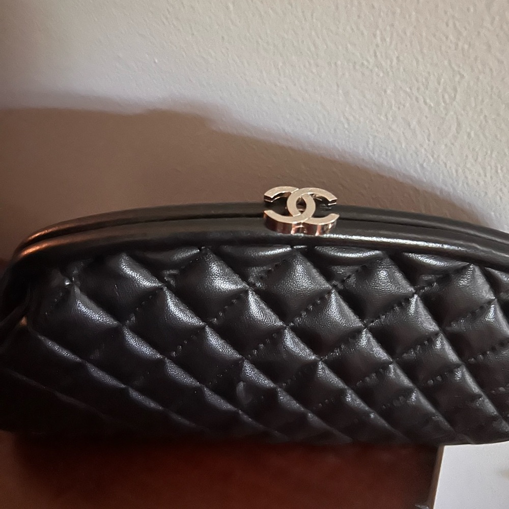 Double C Clutch purse, almost like new, no scratches